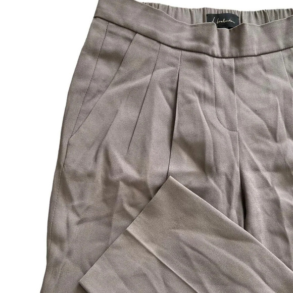 T. Babaton Coffee Pleated Dress Pants 00 - Picture 2 of 3